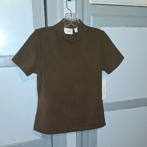 Cyrus Women's Brown Short Sleeve Tee